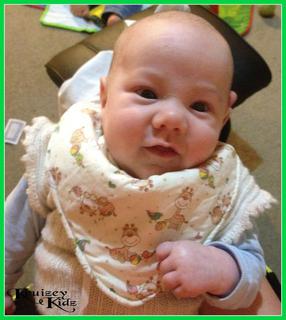 Oliver in our New Stay Dry Dribble Bib